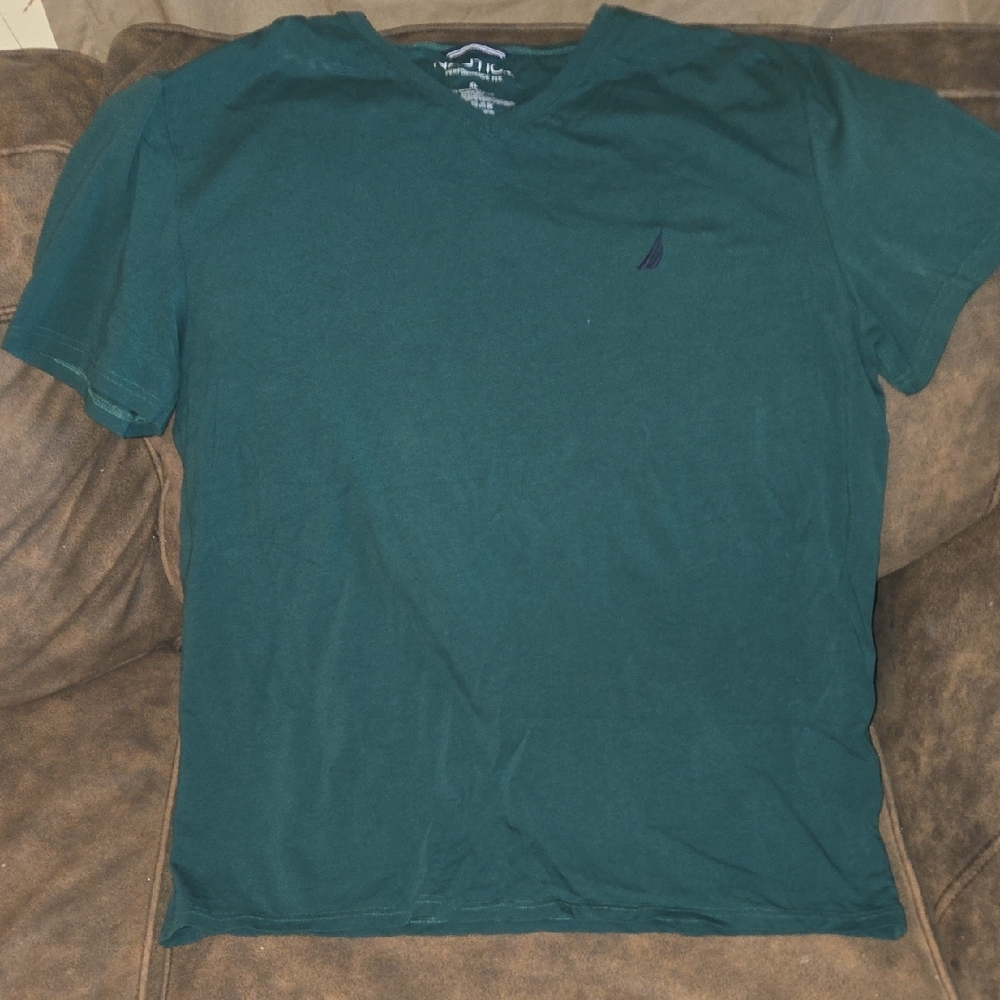 Nautica Men's Green Short Sleeve Tee Size XL